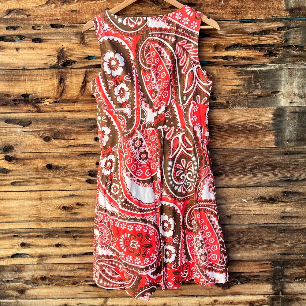 TALBOTS | Paisley Print Sleeveless Dress 10P - Picture 6 of 6